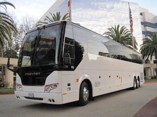 Charter and Shuttle Bus Full-size Motorcoach Exterior